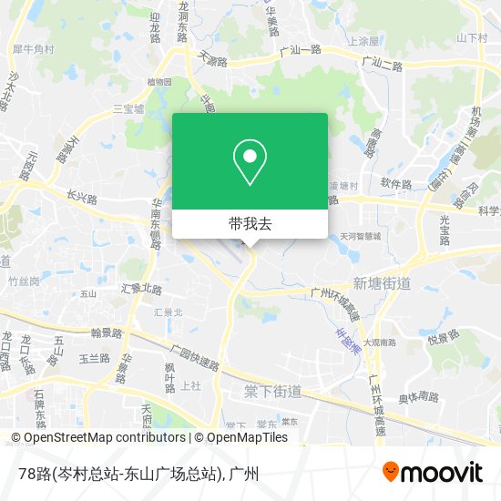 78路(岑村总站-东山广场总站)地图