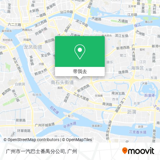 广州市一汽巴士番禺分公司地图