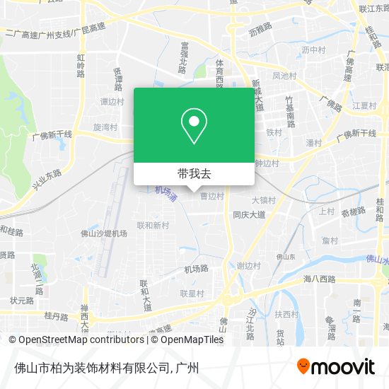 佛山市柏为装饰材料有限公司地图