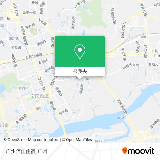 广州佰佳住宿地图