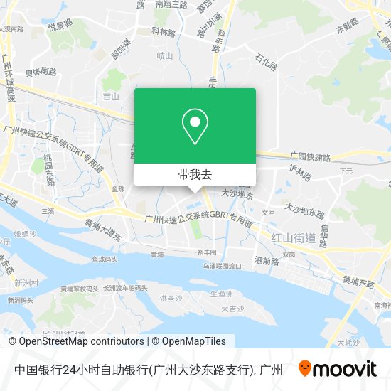 中国银行24小时自助银行(广州大沙东路支行)地图