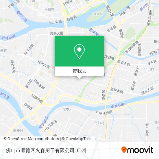 佛山市顺德区火森厨卫有限公司地图