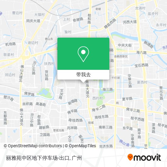 丽雅苑中区地下停车场-出口地图