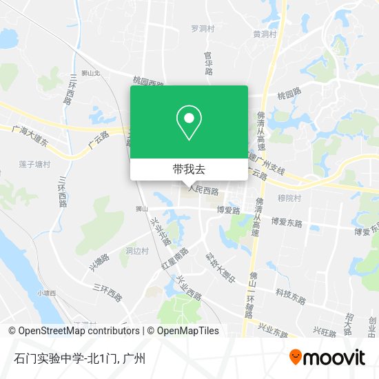 石门实验中学-北1门地图