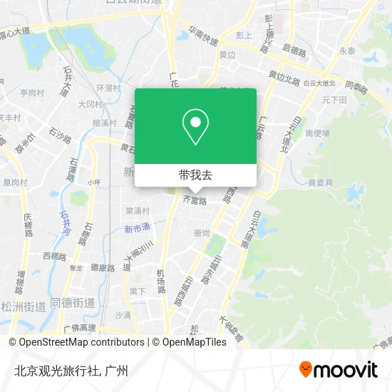 北京观光旅行社地图