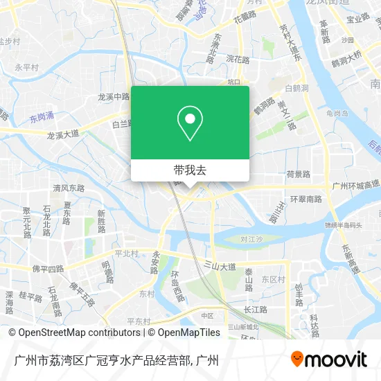 广州市荔湾区广冠亨水产品经营部地图