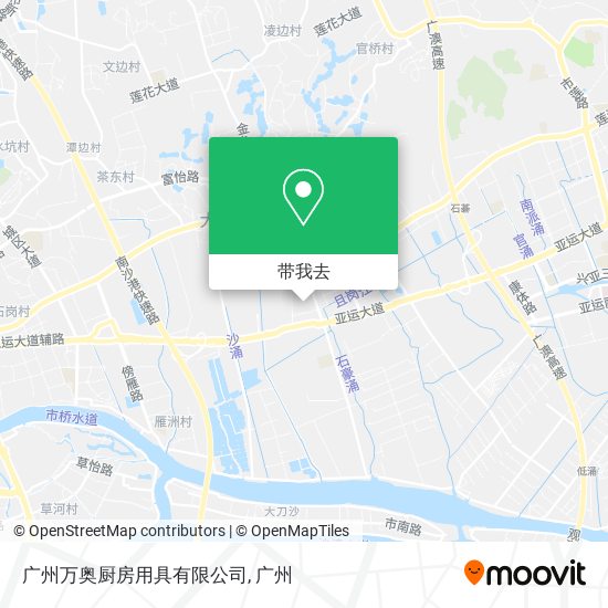 广州万奥厨房用具有限公司地图