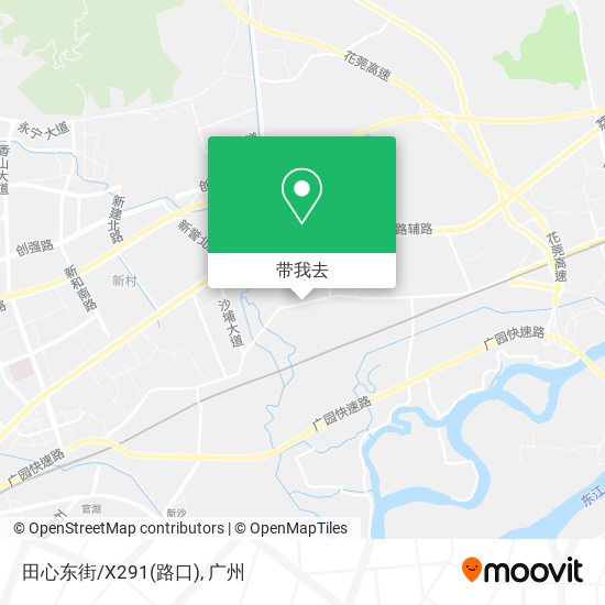 田心东街/X291(路口)地图