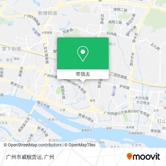 广州市威舰货运地图