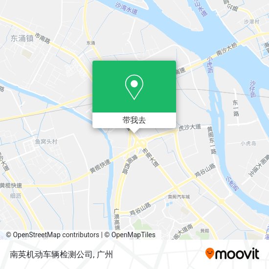 南英机动车辆检测公司地图