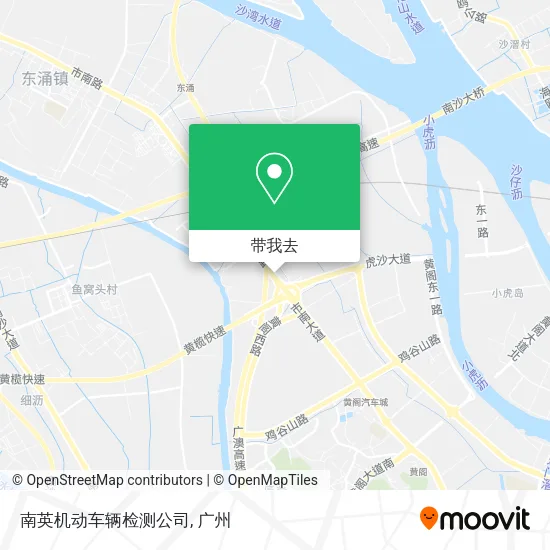 南英机动车辆检测公司地图
