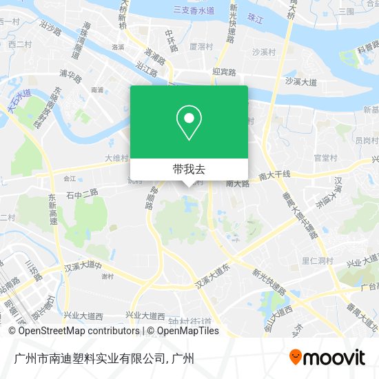 广州市南迪塑料实业有限公司地图