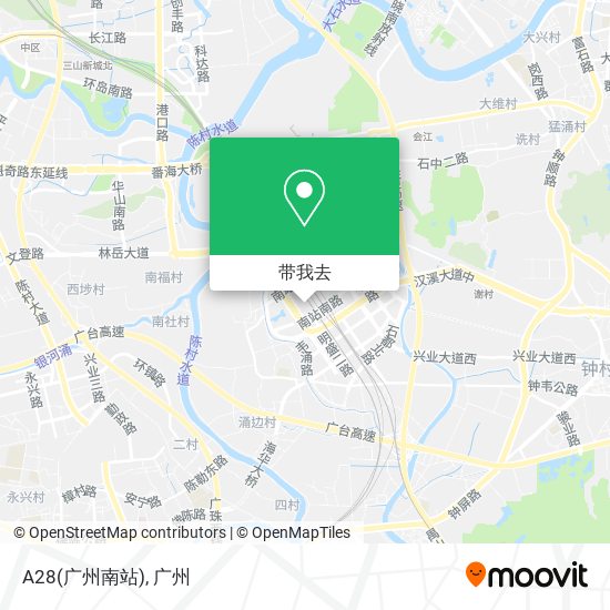 A28(广州南站)地图