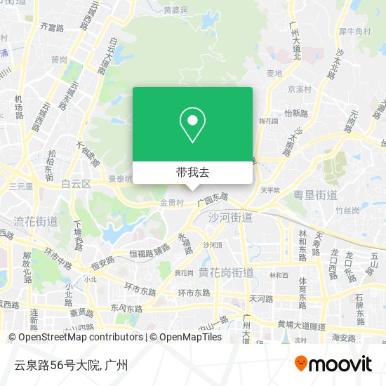云泉路56号大院地图