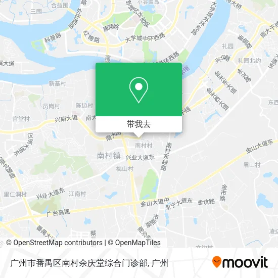 广州市番禺区南村余庆堂综合门诊部地图
