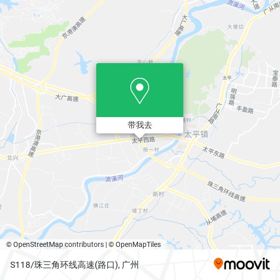 S118/珠三角环线高速(路口)地图