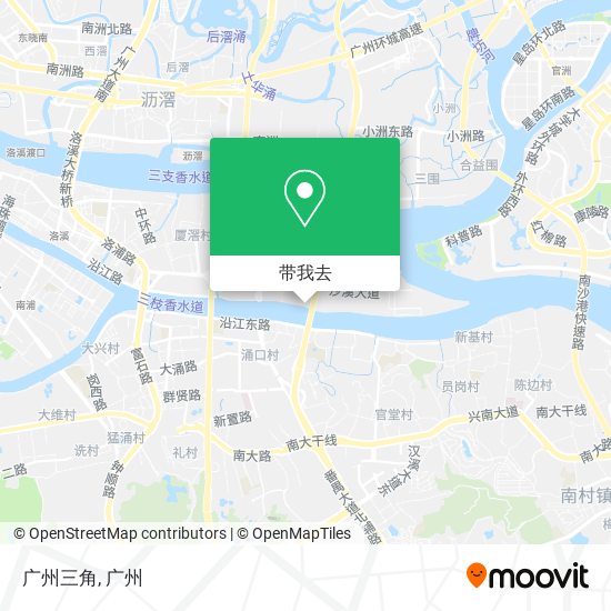 广州三角地图