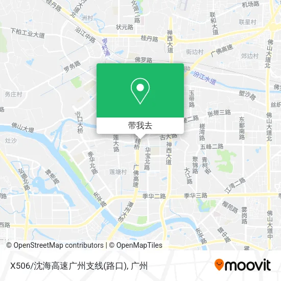 X506/沈海高速广州支线(路口)地图