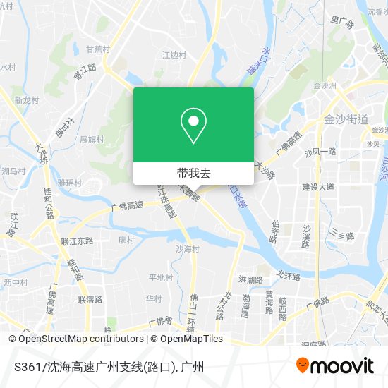 S361/沈海高速广州支线(路口)地图