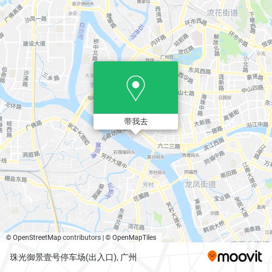 珠光御景壹号停车场(出入口)地图