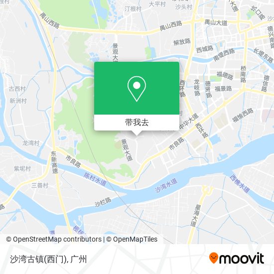 沙湾古镇(西门)地图