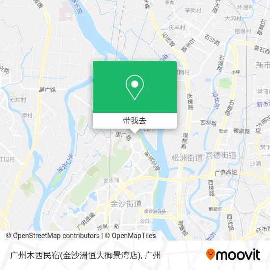 广州木西民宿(金沙洲恒大御景湾店)地图