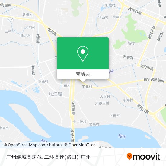 广州绕城高速/西二环高速(路口)地图