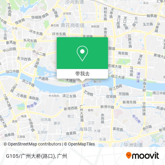 G105/广州大桥(路口)地图