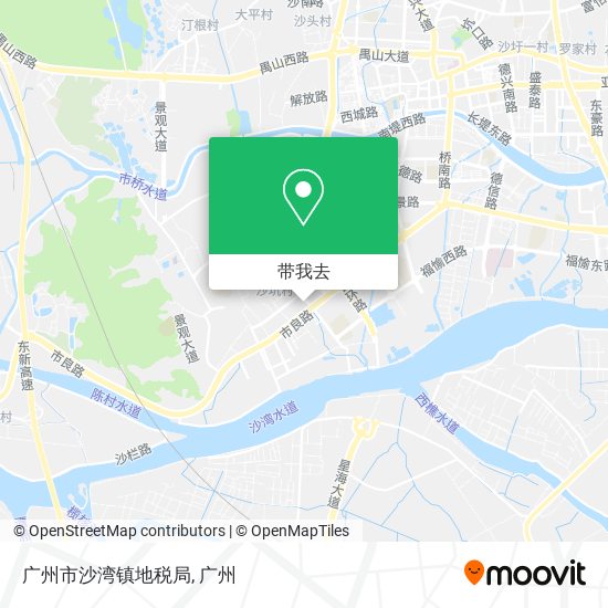 广州市沙湾镇地税局地图