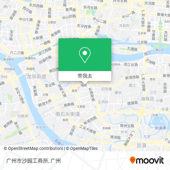广州市沙园工商所地图