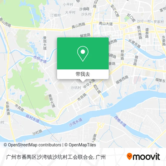 广州市番禺区沙湾镇沙坑村工会联合会地图