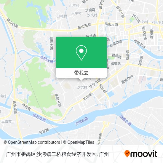 广州市番禺区沙湾镇二桥粮食经济开发区地图