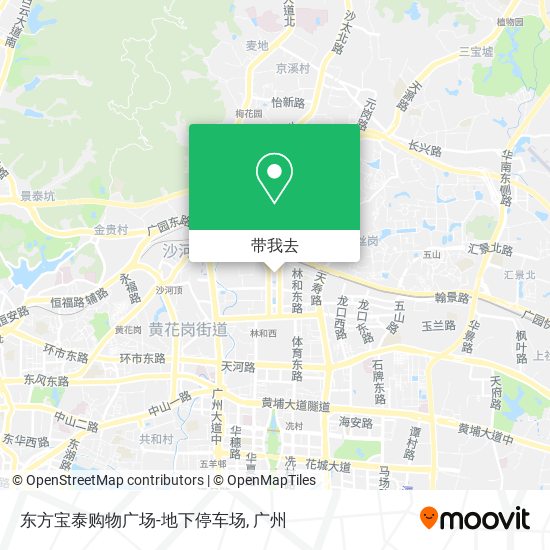 东方宝泰购物广场-地下停车场地图