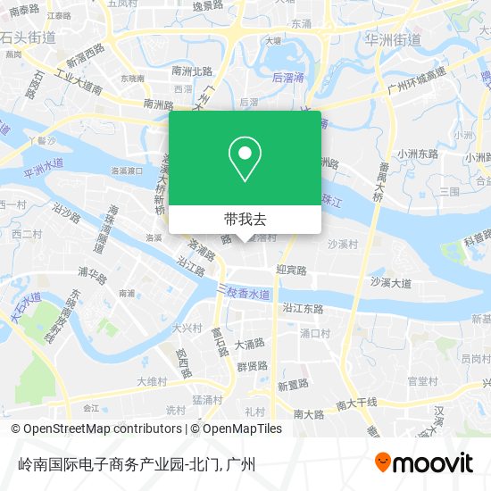 岭南国际电子商务产业园-北门地图