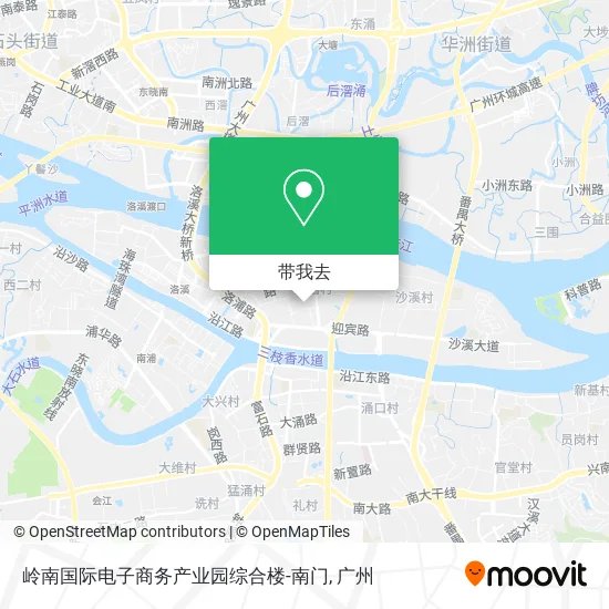 岭南国际电子商务产业园综合楼-南门地图
