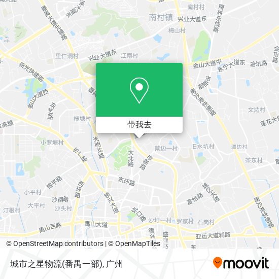 城市之星物流(番禺一部)地图