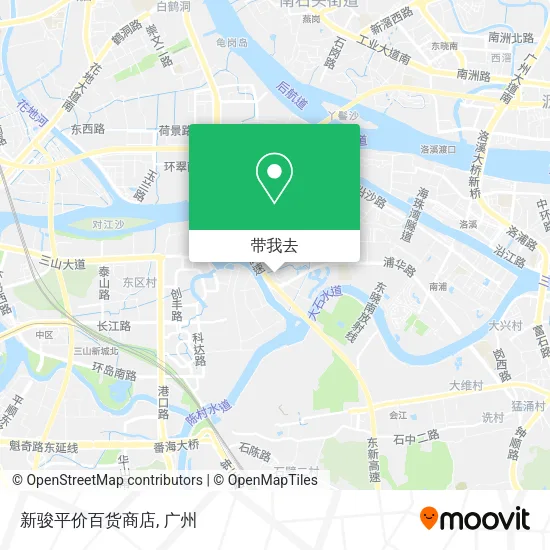 新骏平价百货商店地图