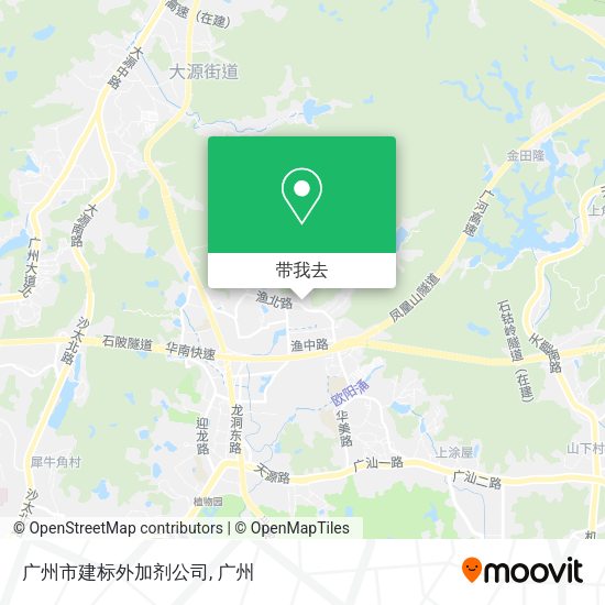 广州市建标外加剂公司地图