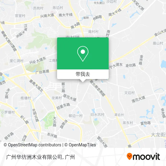 广州华坊洲木业有限公司地图
