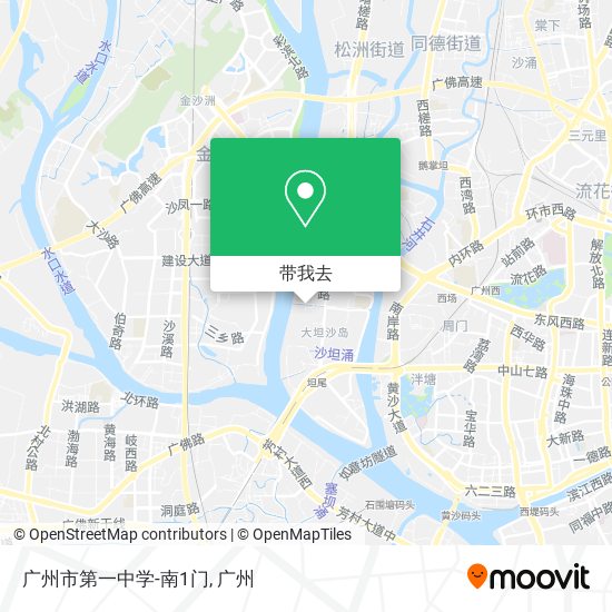 广州市第一中学-南1门地图