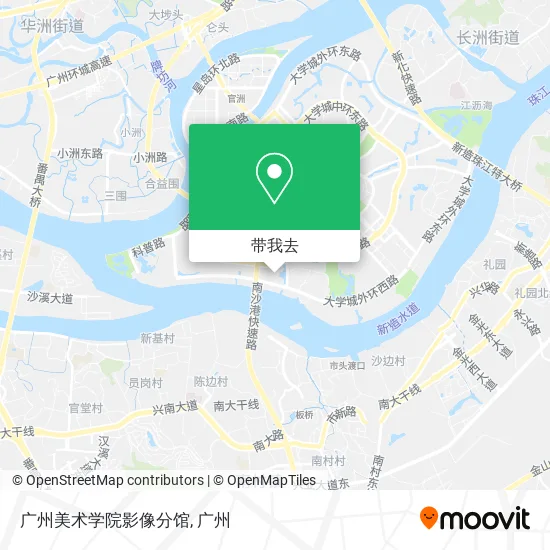 广州美术学院影像分馆地图