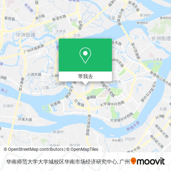华南师范大学大学城校区华南市场经济研究中心地图