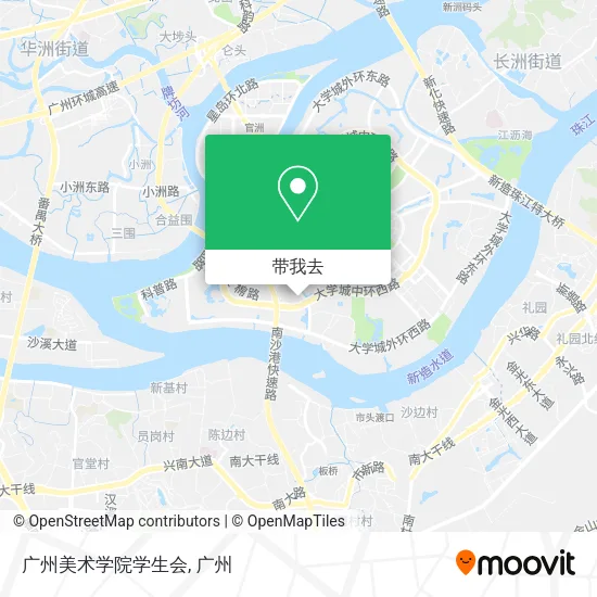 广州美术学院学生会地图
