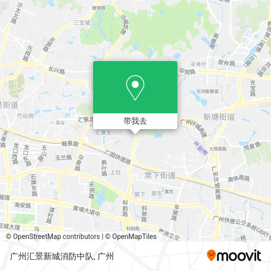 广州汇景新城消防中队地图