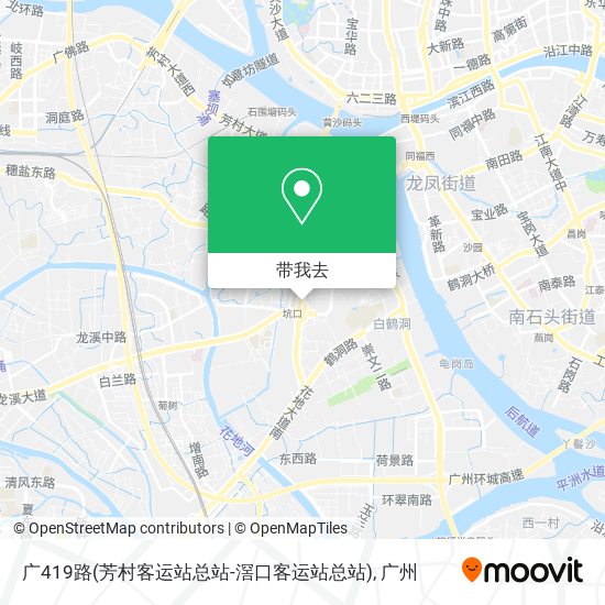 广419路(芳村客运站总站-滘口客运站总站)地图