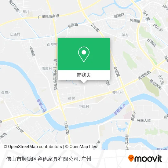 佛山市顺德区容德家具有限公司地图