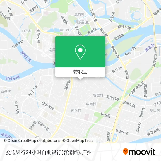 交通银行24小时自助银行(容港路)地图