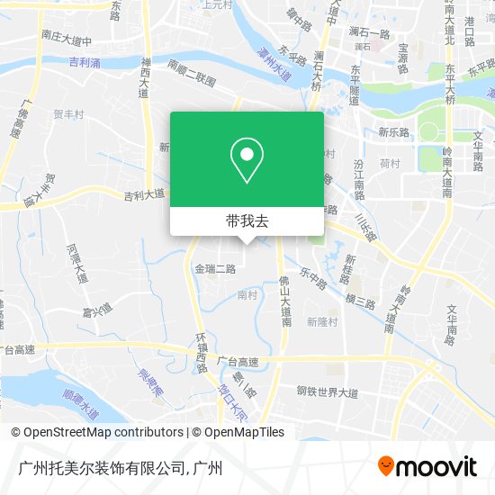 广州托美尔装饰有限公司地图