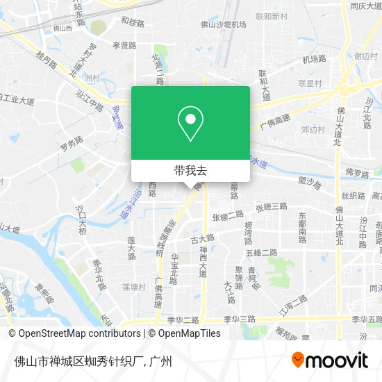 佛山市禅城区蜘秀针织厂地图