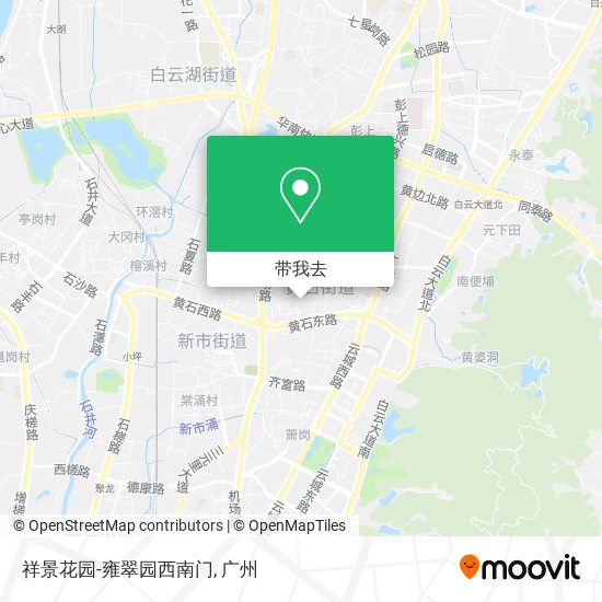 祥景花园-雍翠园西南门地图
